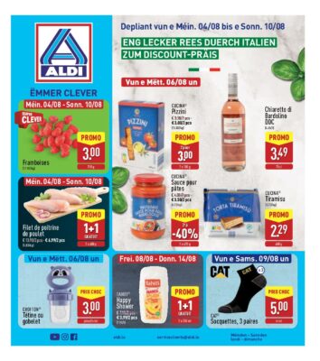 Image du folder Aldi Luxembourg – Dépliant ALDI du 04/08 au 10/08