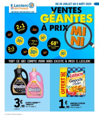 Image du folder E.Leclerc Bertrange – VENTES GEANTES