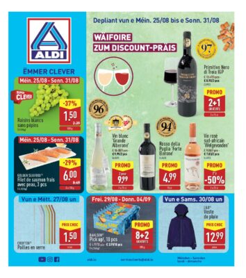 Image du folder Aldi Luxembourg – Dépliant ALDI du 25/08 au 31/08