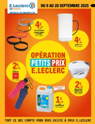Image du folder E.Leclerc Foetz – Petits prix 09-09-25
