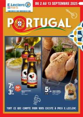 Image du folder E.Leclerc Foetz – Portugal 02-09-25