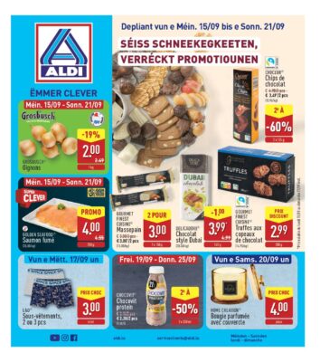 Image du folder Aldi Luxembourg – Dépliant ALDI du 15/09 au 21/09