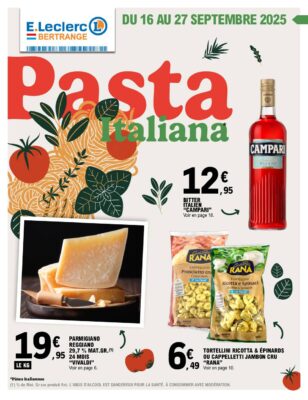 Image du folder E.Leclerc Bertrange – ITALIE