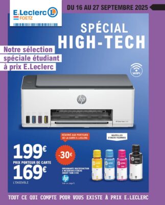 Image du folder E.Leclerc Foetz – High tech 16-09-25