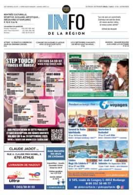 Image du folder Info de la région – Semaine 36