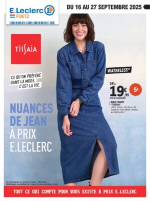 Image du folder E.Leclerc Foetz – RDV JEANS 16-09-25